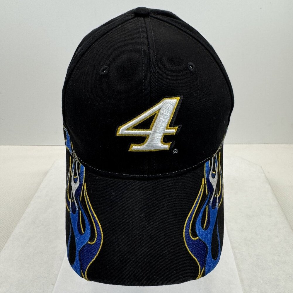 Stewart-Haas Racing Flame Embroidered Black Cotton Adjustable Hat #4 Harvick  OS